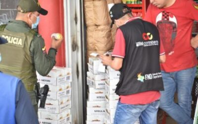 10.500 unidades de cerveza de contrabando fueron incautadas en el municipio de Melgar