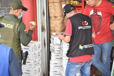 10.500 unidades de cerveza de contrabando fueron incautadas en el municipio de Melgar