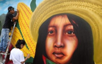 Con mural, jóvenes del municipio de Planadas hicieron homenaje al Tolima