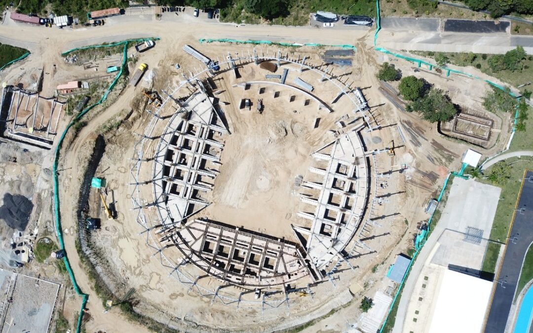 Obras del Coliseo Mayor en el Parque Deportivo tienen un avance del 40 %