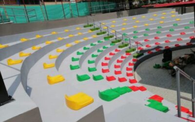 En más de un 80 % avanza el mejoramiento de la glorieta de la Terminal de Transportes de Ibagué