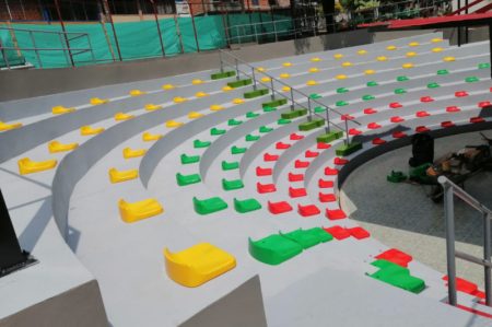 En más de un 80 % avanza el mejoramiento de la glorieta de la Terminal de Transportes de Ibagué