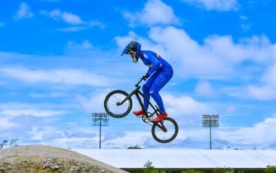 El doble medallista olímpico, Carlos Ramírez, realizó primeras pruebas sobre la pista BMX de Ibagué
