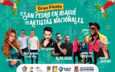 Guayacán, Pipe Bueno y cuatro artistas nacionales más cantarán este fin de semana en Ibagué