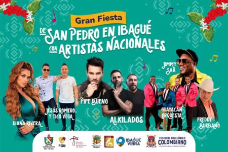 Guayacán, Pipe Bueno y cuatro artistas nacionales más cantarán este fin de semana en Ibagué