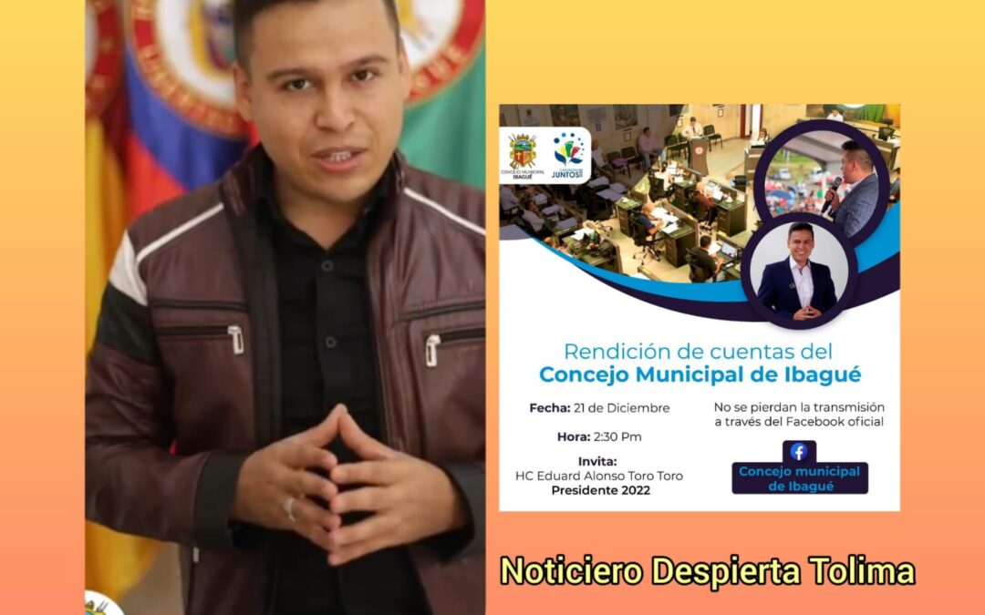 Concejo municipal de Ibagué rinde de cuentas a la comunidad