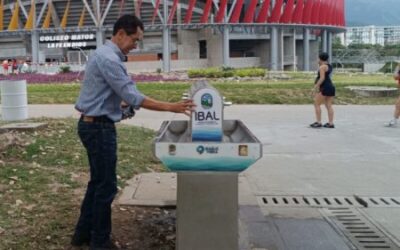 IBAL puso en funcionamiento puntos de hidratación en el Parque Deportivo