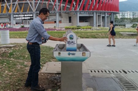 IBAL puso en funcionamiento puntos de hidratación en el Parque Deportivo