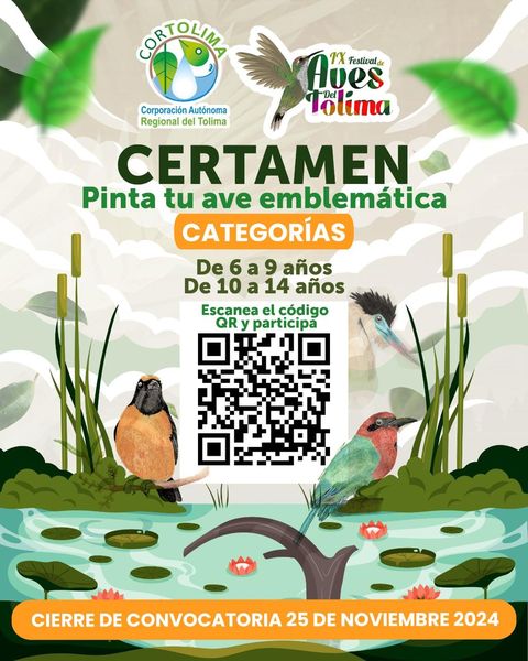 Abiertas las inscripciones para el evento infantil ‘Pinta tu ave emblemática’`