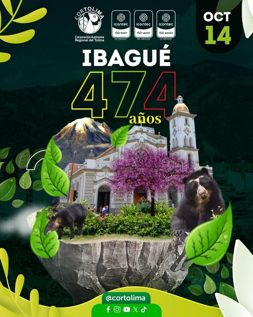 ¡Felices 474 años, Ibagué!