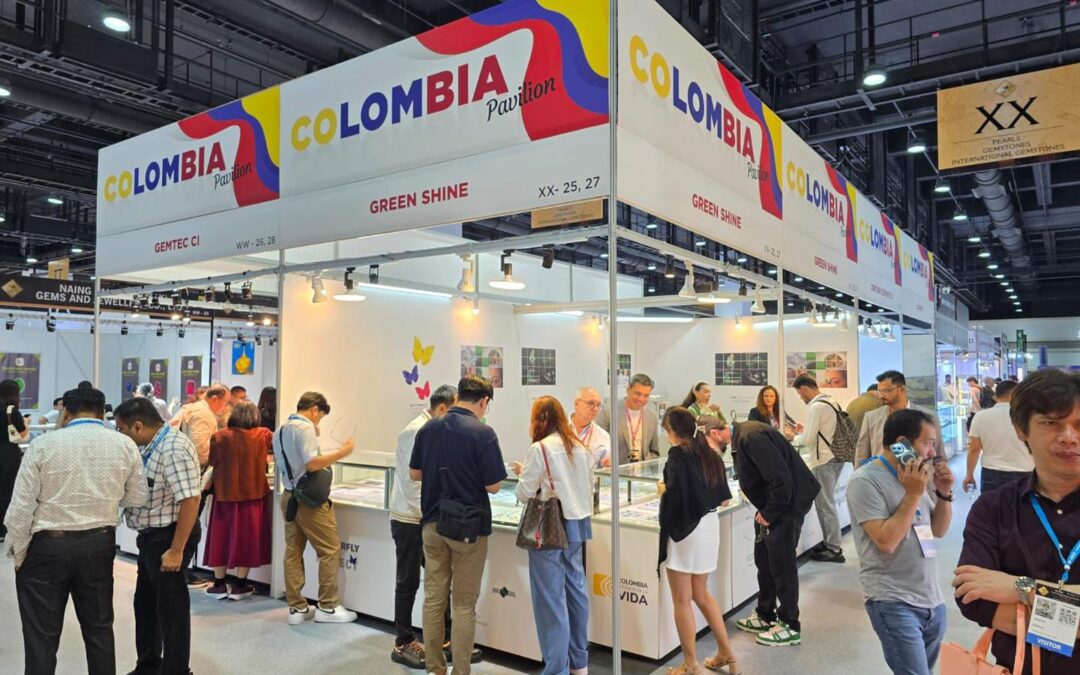 Colombia brilla en Asia: las esmeraldas regresan como protagonistas en una de las ferias más importantes del mundo
